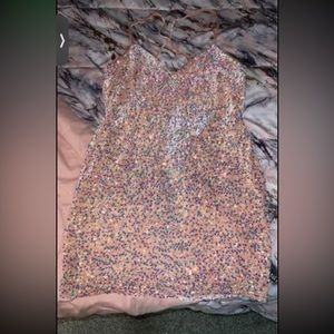 Pink sparkly dress